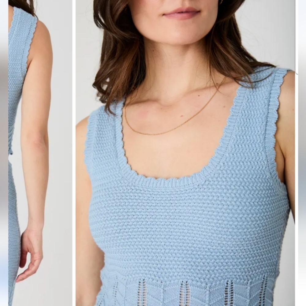 French Connection Nellis 100% Cotton Knit Tank (XL) - Picture 2 of 11